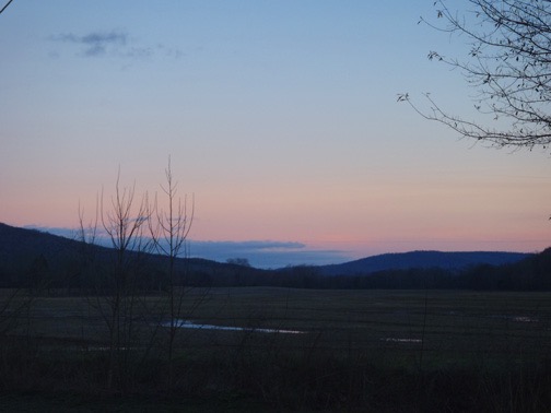 We emerged from the cave as the sun was setting and headed into Scottsboro to a Chinese hogtrough.