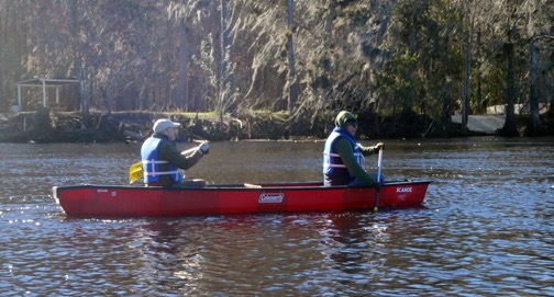 A morning paddle on the Suwanee.