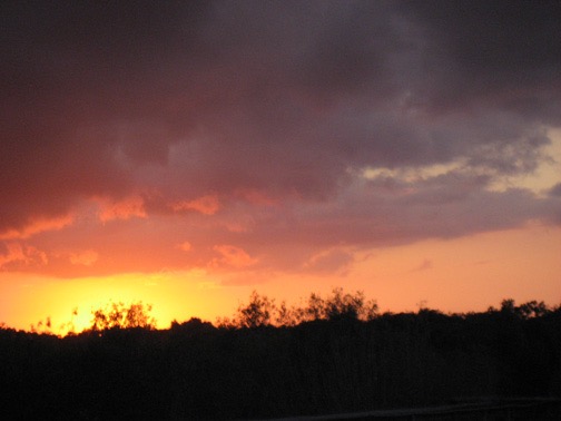 Sunset over the Ahninga Trail