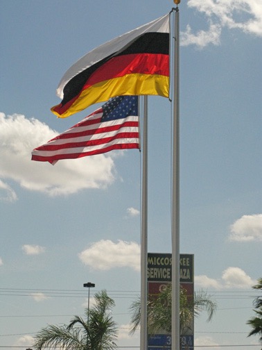 At a gas station in the Miccosukee Nation on the way home.