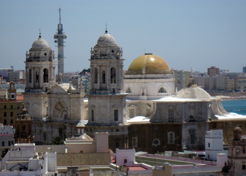 The Cathedral from across town, top of Torre Tavira