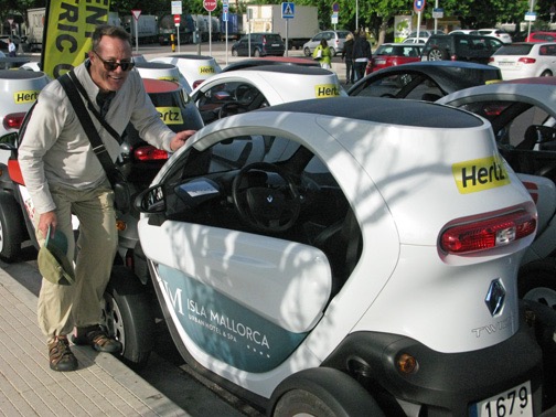 Tiny one-passenger rental cars from Hertz.