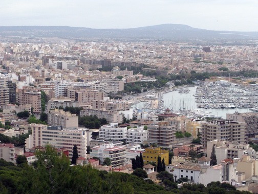 A view of Palma from Beliver Castle.