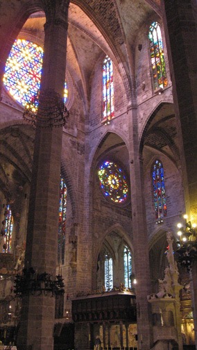 Inside the Cathedral of Palma de Mallorca