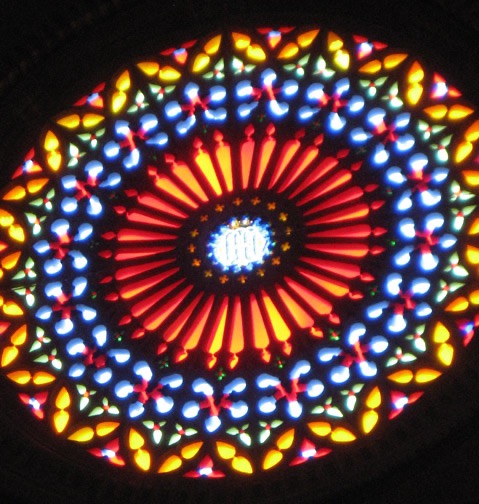 The famous rose window