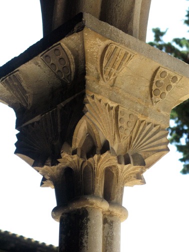 Inside the cloister of the monastery