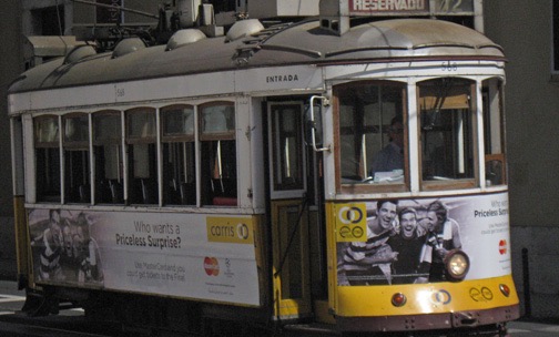 One of LIsbon's famous trams