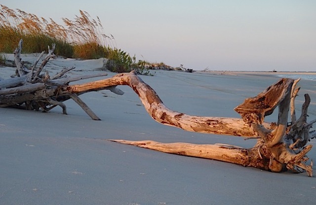 Friday evening, on the beach.